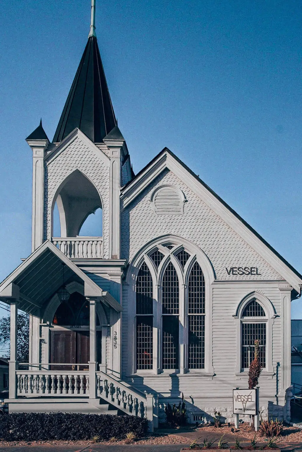 Vessel NOLA is a restaurant in New Orleans in a converted church
