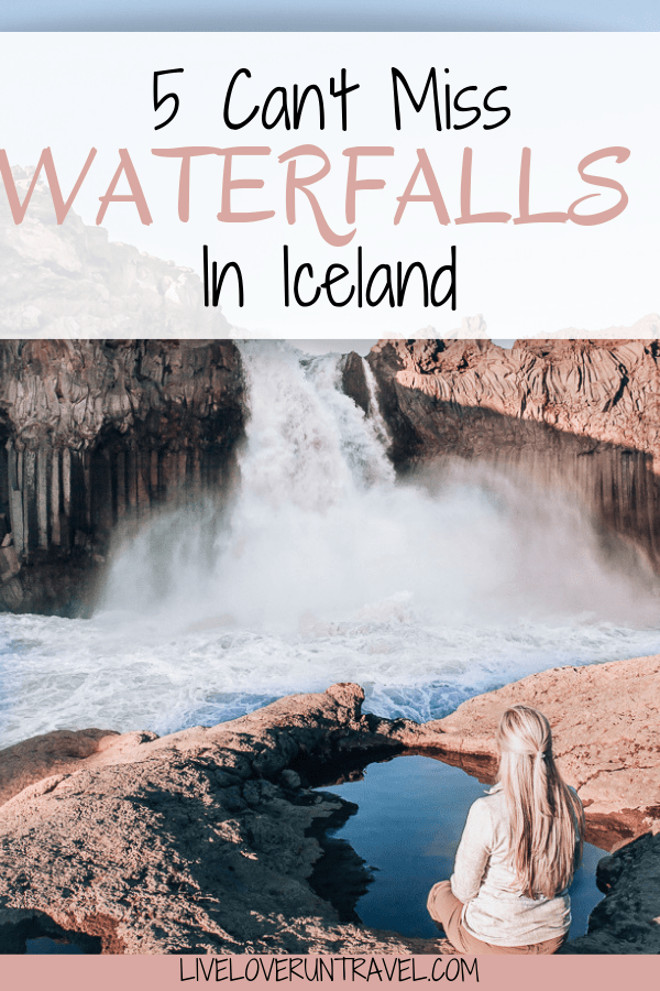 Aldeyjarfoss waterfall in Iceland is famous for this little pool across from it. The water is cold and only about a foot deep usually. Find how to get to this little pool and the top five waterfalls in Iceland you don't want to miss. #iceland #icelandtravel #icelandroadtrip #icelandwaterfall