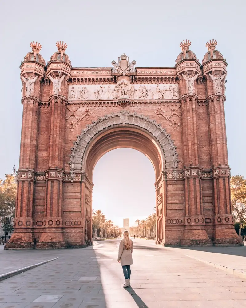 Arc de Triumf in Barcelona on a sponsored trip