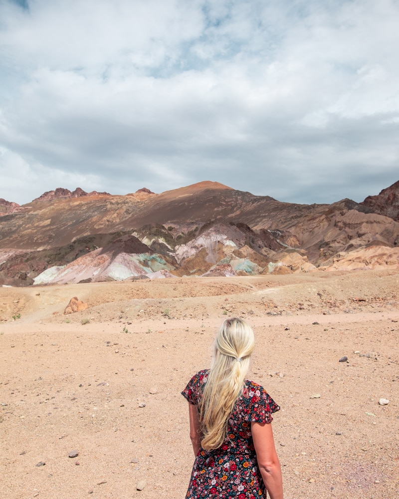 The second stop on Artist's Drive in Death Valley National Park, a drive where the hills are painted by minerals and metals in the dirt. Find a full one day itinerary for Death Valley including where to stay, what to see and do, and when to visit.