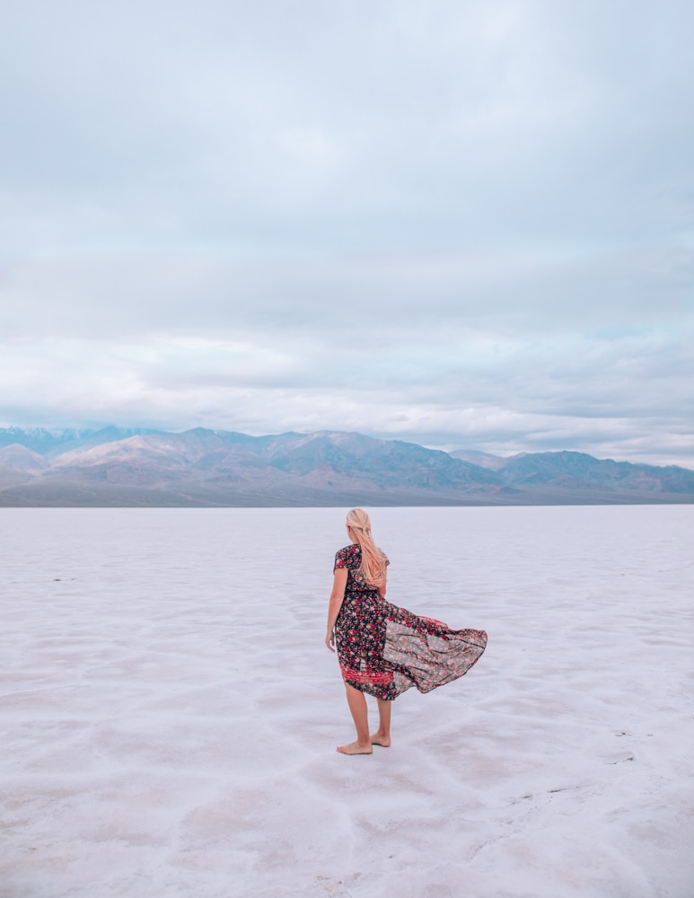 Badwater Basin is the lowest point in North America. The salt flats stretch for miles. Find a full one day itinerary for Death Valley including where to stay, what to see and do, and when to visit.