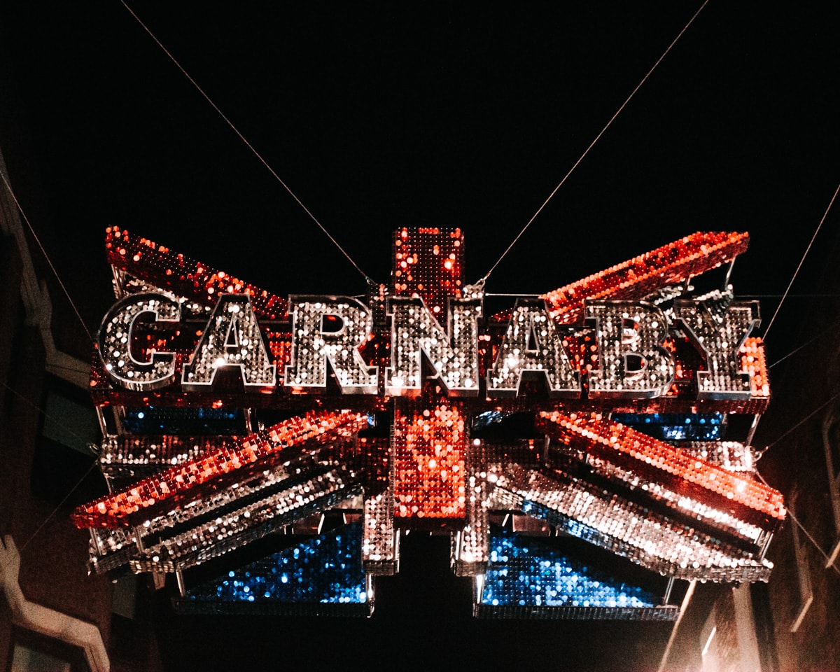 Carnaby Christmas lights change each year to a new theme