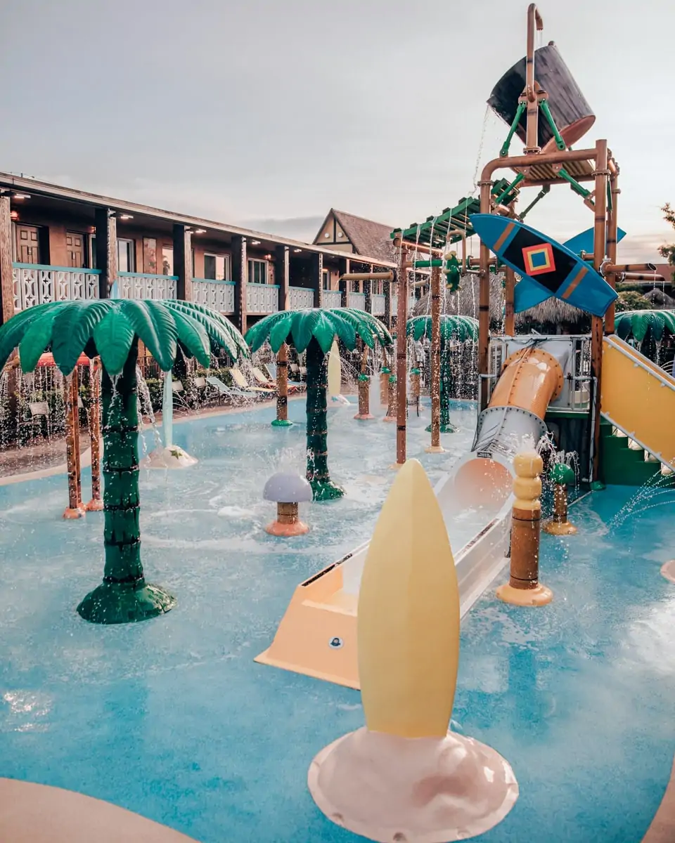 Wakulla Falls Water Park's splash pad at Westgate Cocoa Beach Resort. 