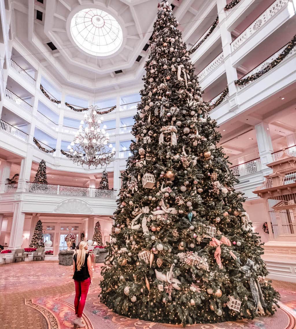 Grand Floridian Christmas Tree - a highlight of Disney at Christmas