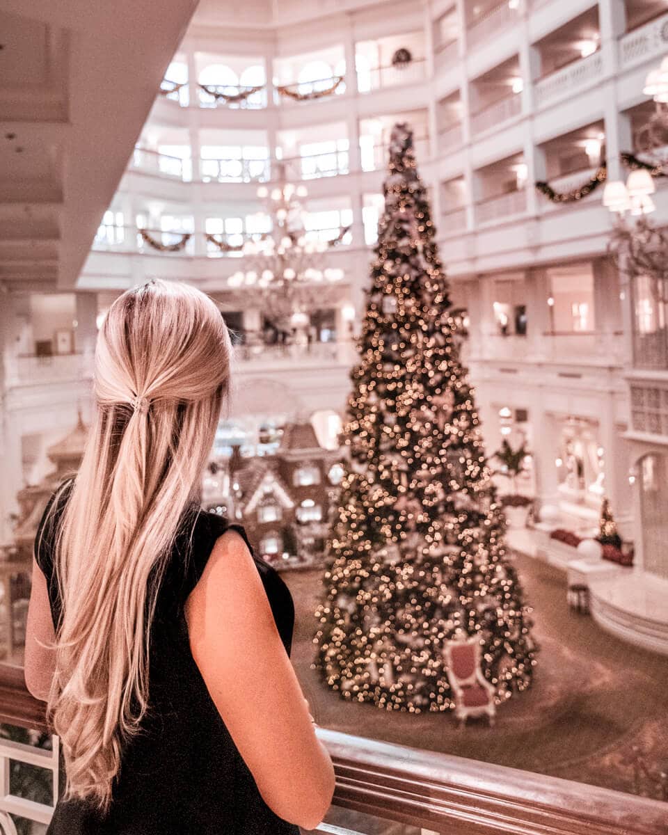 Visiting the Grand Floridian at Christmas is one of the best things to do in Orlando at Christmas