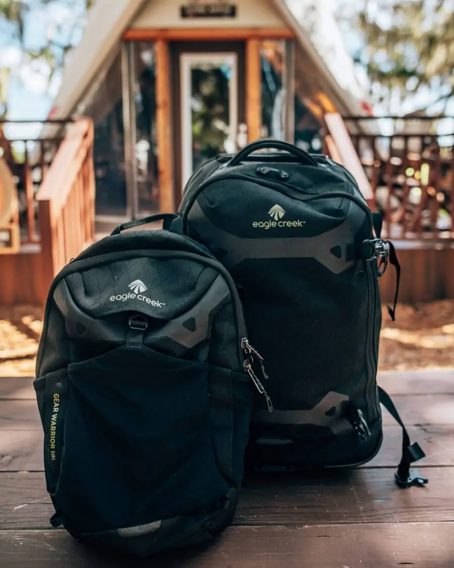 Eagle Creek Gear Warrior Convertible Carry-On comes with a backpack and rolling backpack.