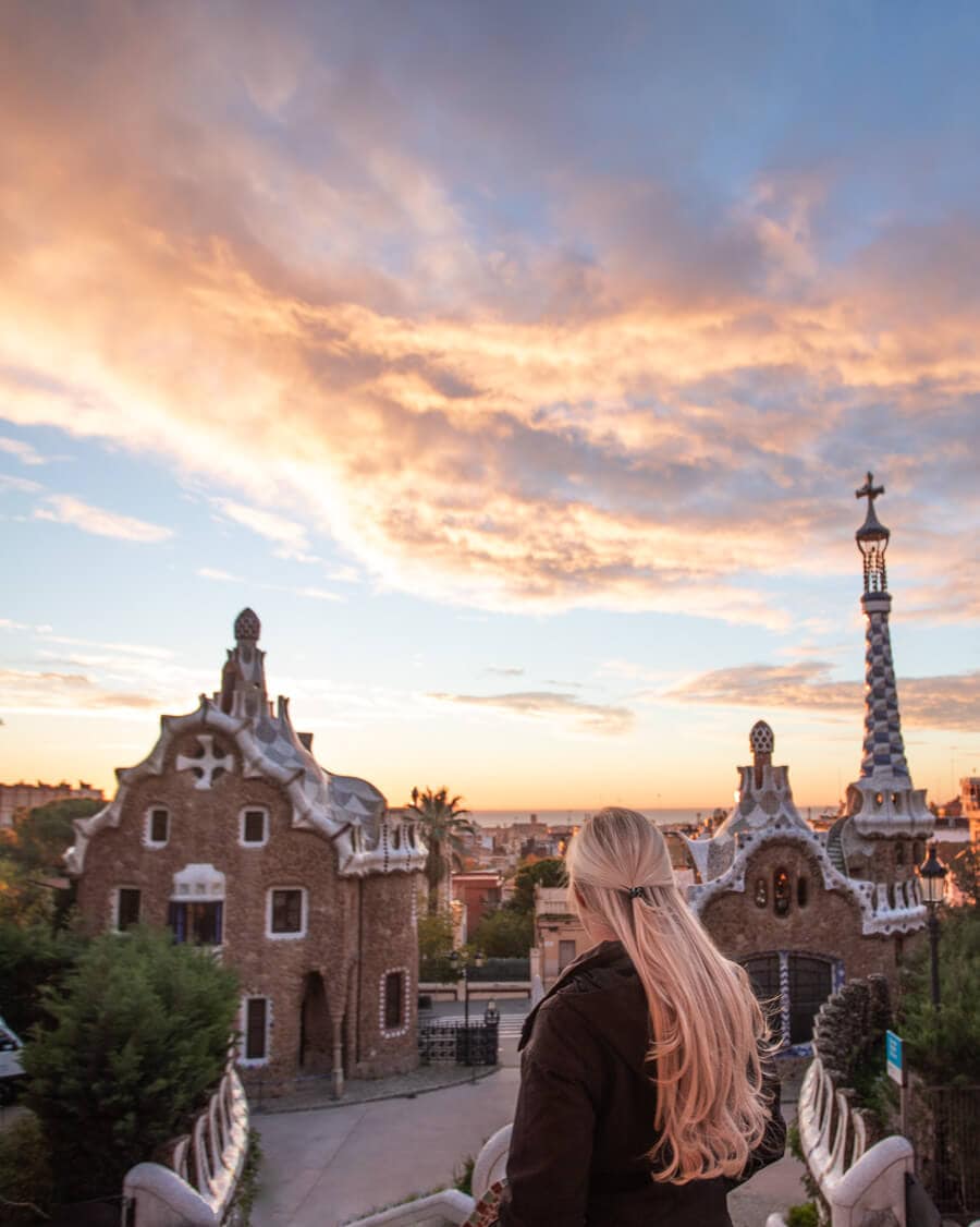 Sunrise is the best time to go to Park Guell plus you get free entry
