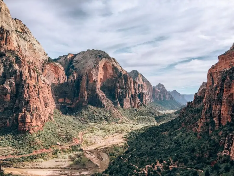 A view from the hike to Angel's Landing in Zion National Park