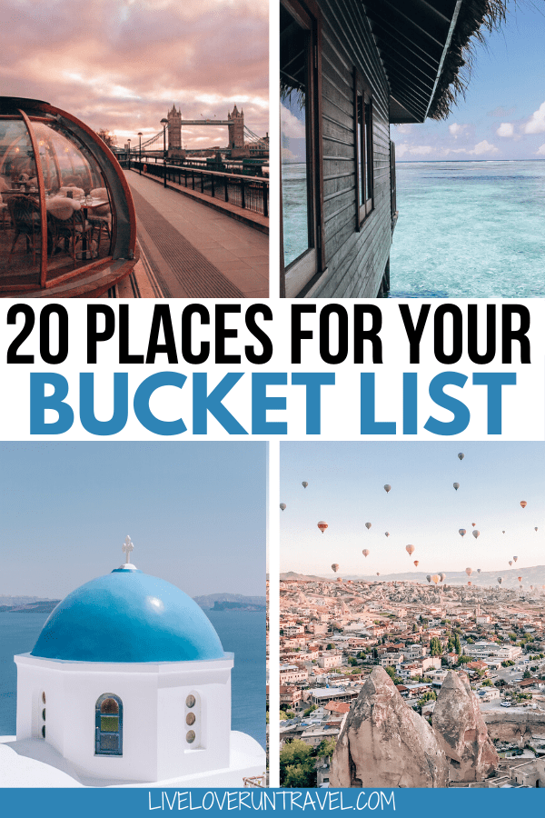 The travel bucket list of 2023