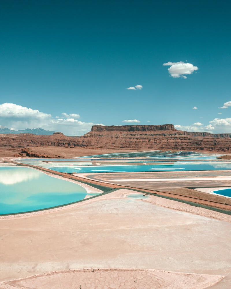 potash ponds blue pools in utah
