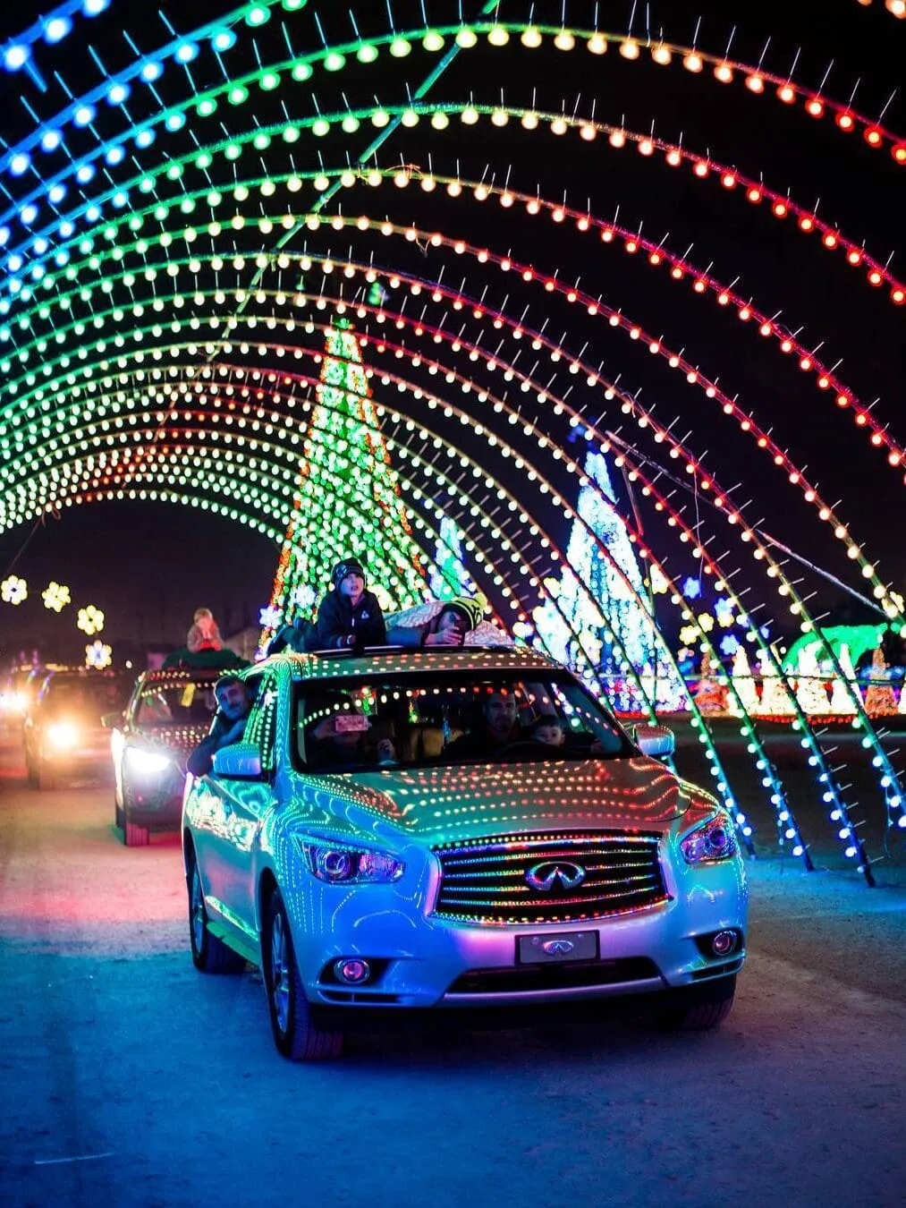 drive thru christmas lights orlando at christmas in color