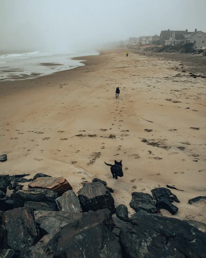 Wallis Sands State Park beach in New Hampshire