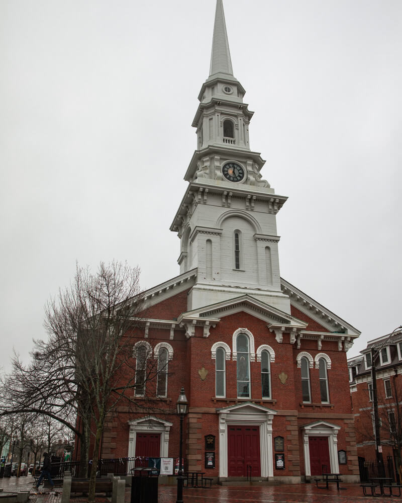 Church in Market Square in Portsmouth New Hampshire