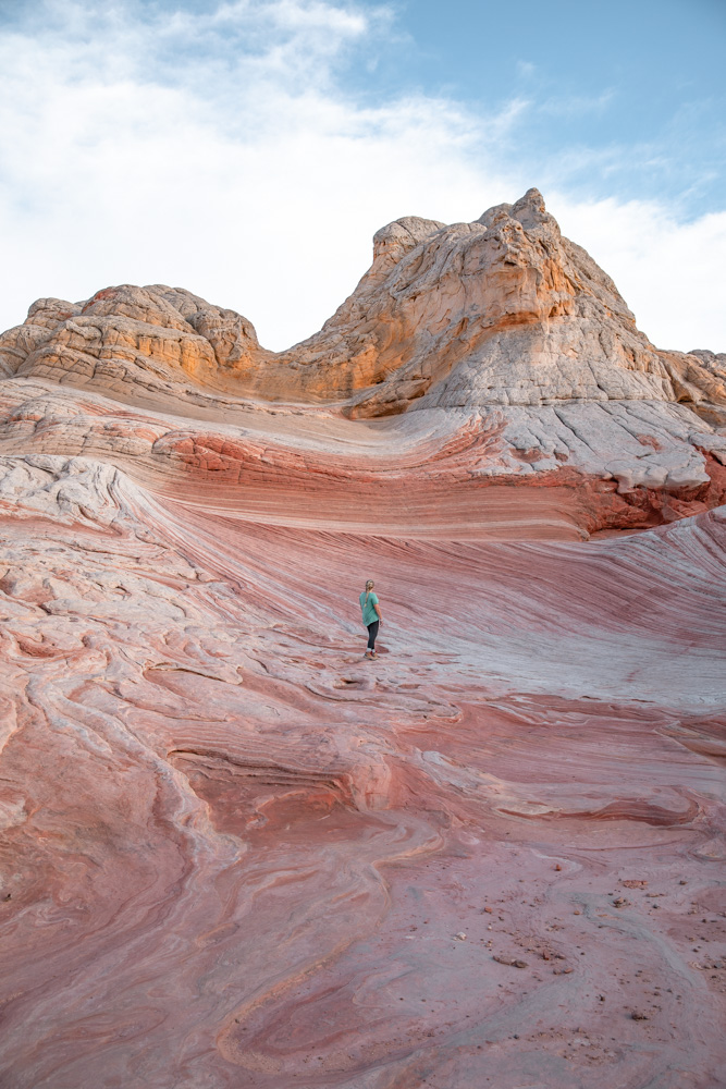 woman at white pocket arizona