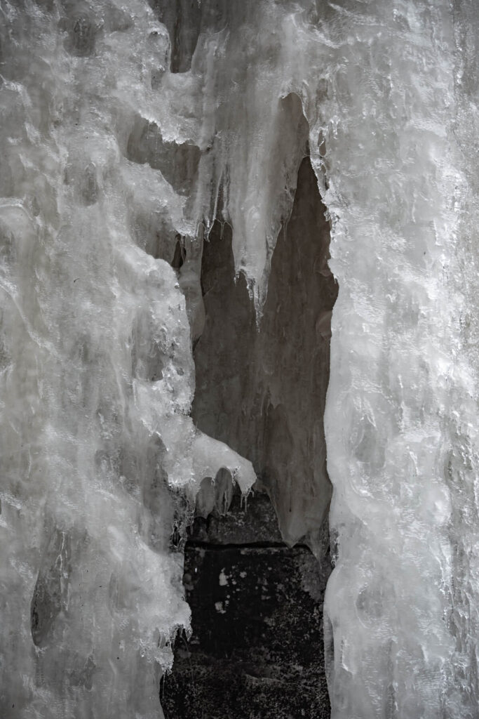 frozen champney falls