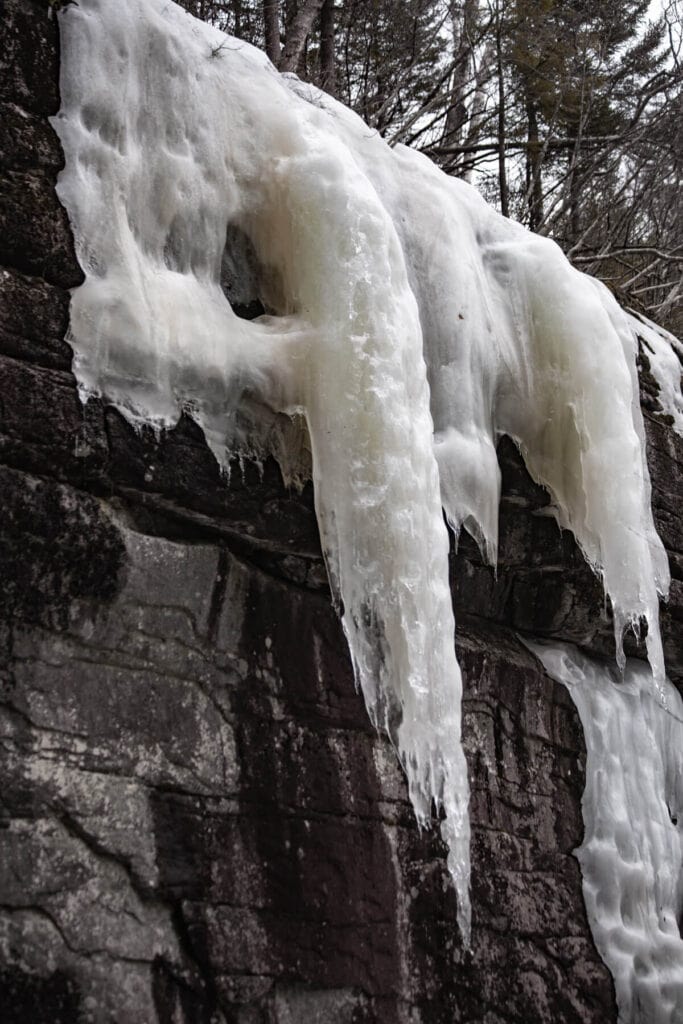 champney falls frozen