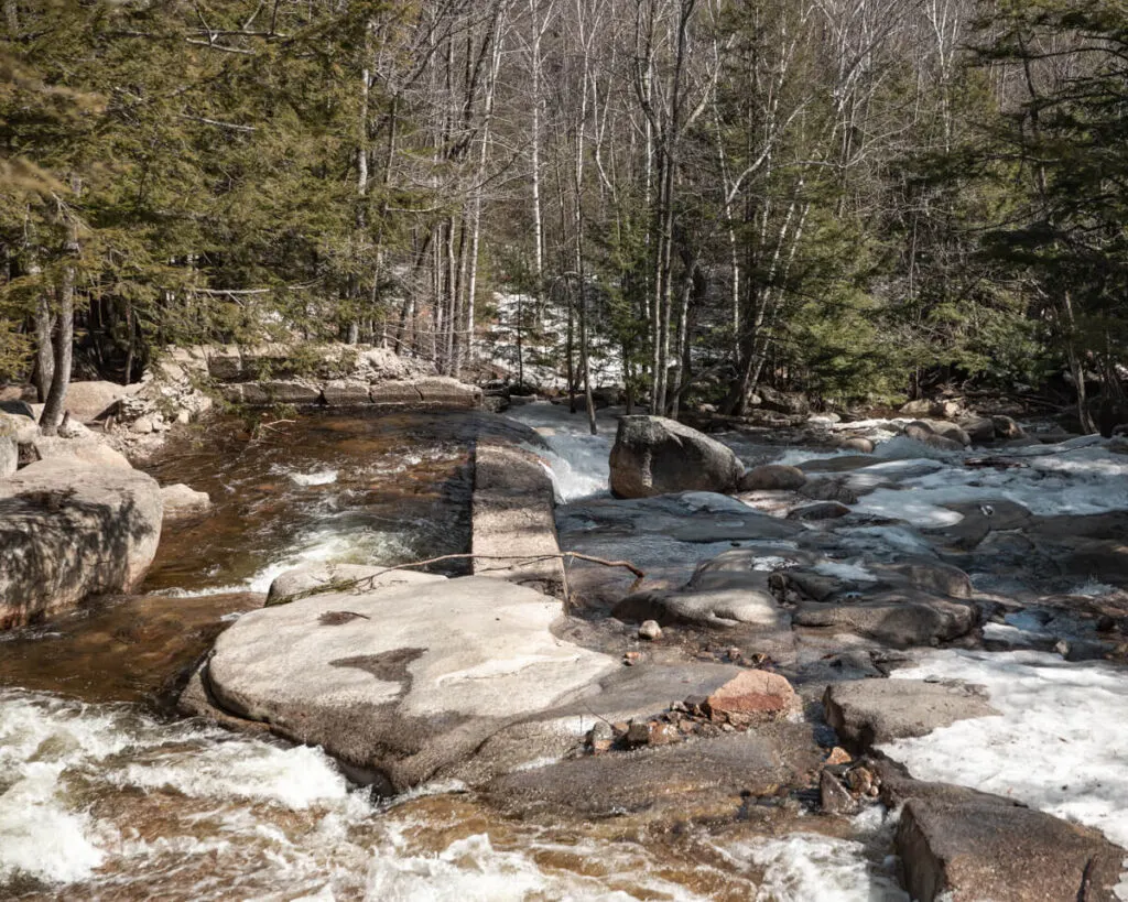 Site of the former mill at Diana's Baths in New Hampshire