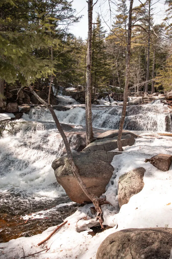 Diana's Baths in spring in New Hampshire