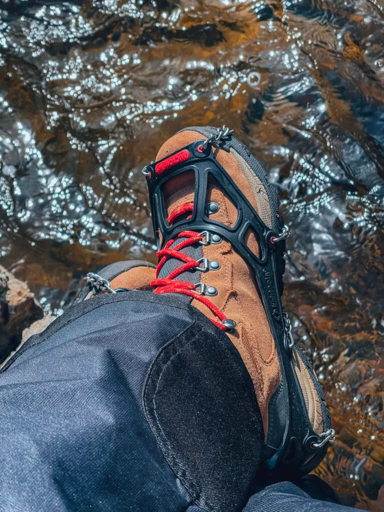 shoes with micro spikes for hiking