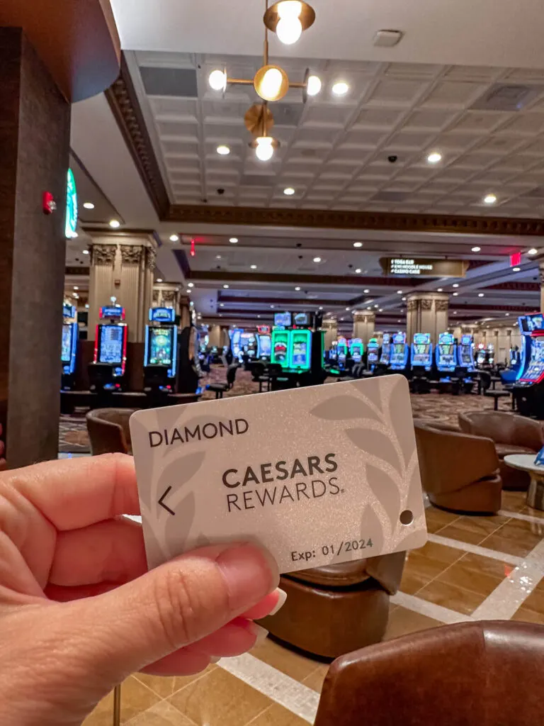 The Caesars rewards Diamond players card is the starting point for casino status matching