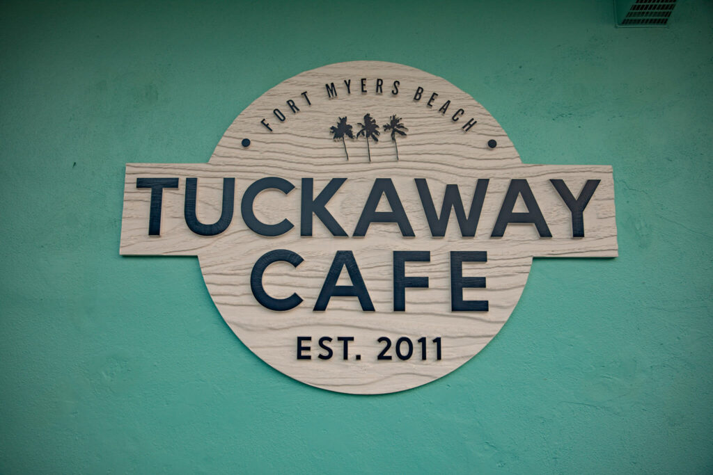 tuckaway cafe sign