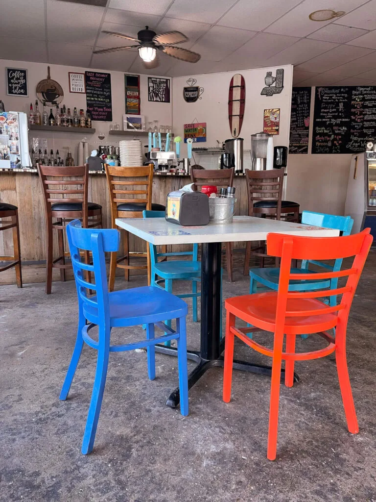 interior of tuckaway cafe