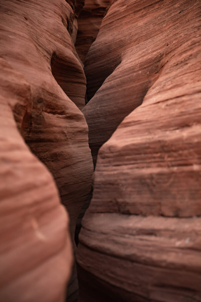 heart in slot canyon walls
