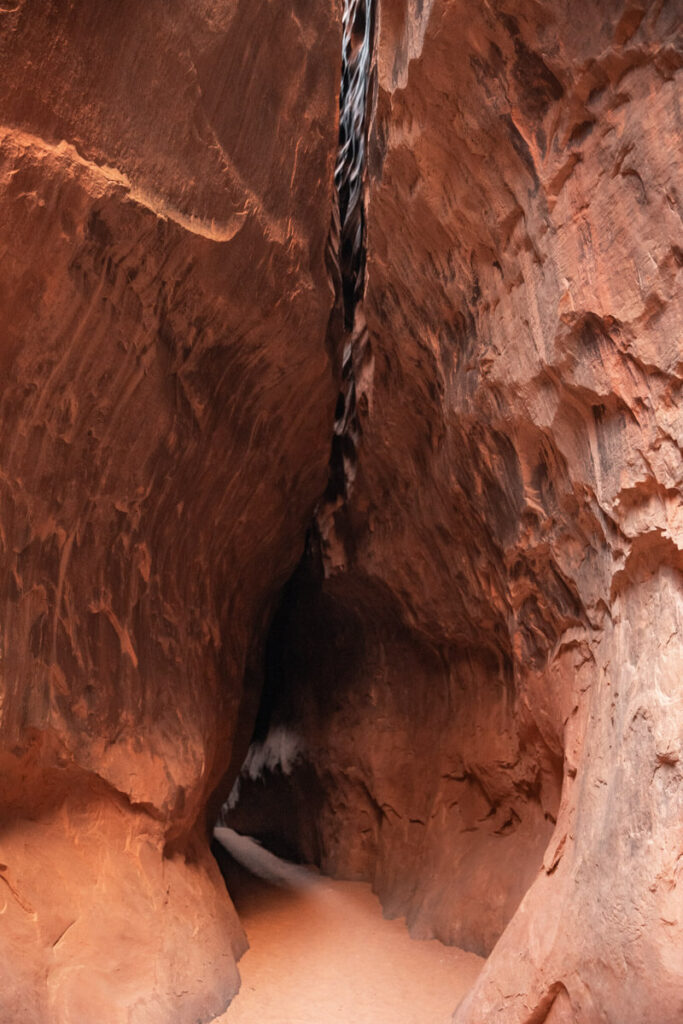 narrowest section of leprechaun canyon hike