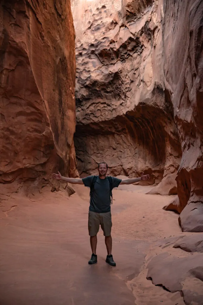 man in leprechaun canyon