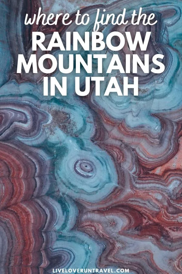 where to find the rainbow mountains utah pin