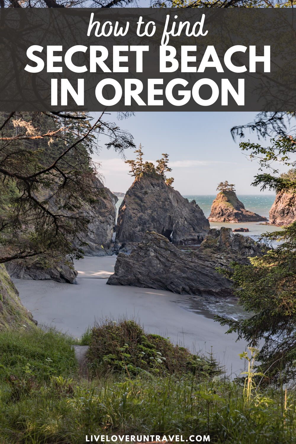 how to find secret beach oregon pin with images of secret beach from overlook