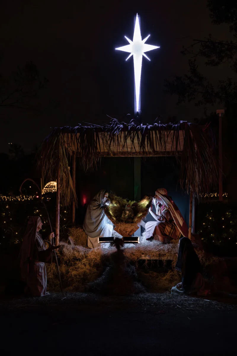 nativity scene at lights over aloma christmas lights in seminole county florida