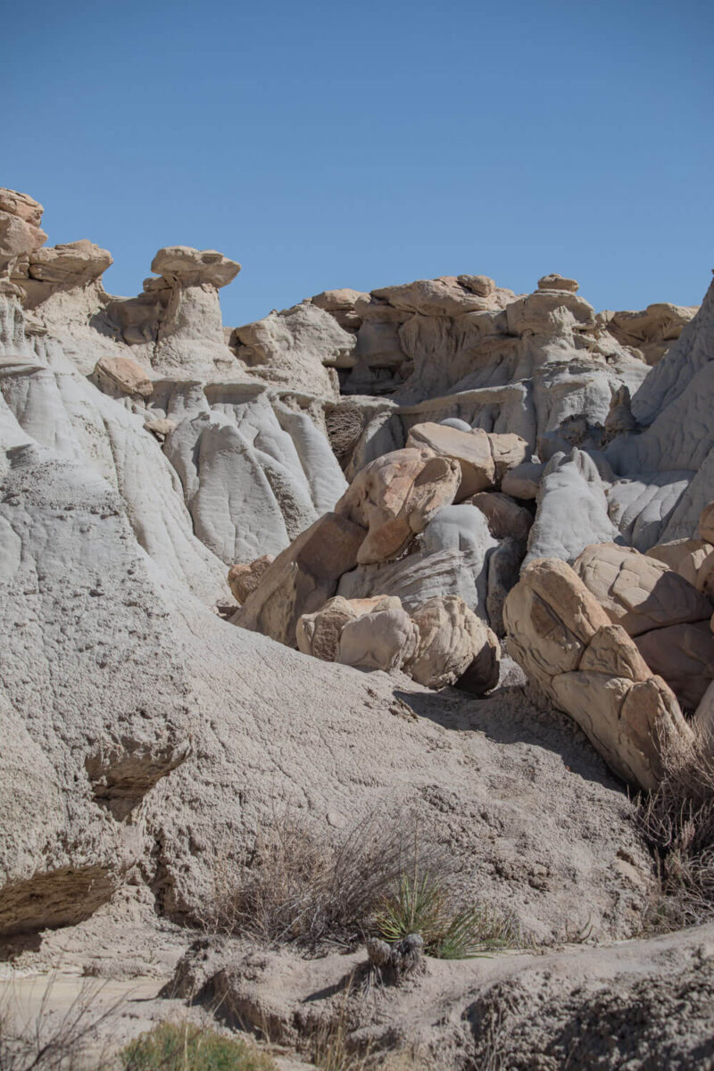 rock formations and pile of boulders in valley of dreams