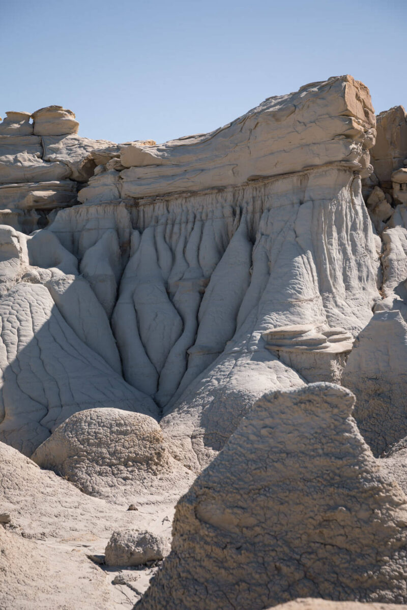 water erosion on rocks in valley of dreams